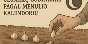 česnakų sodinimas pagal menulio kalendorių