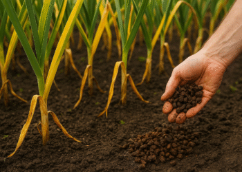 Žieminių česnakų tręšimas vištų mėšlu: kaip tai atlikti teisingai