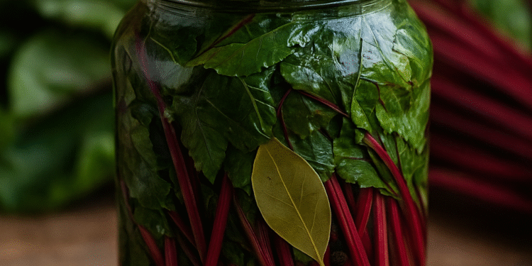 Marinuoti burokėlių lapai žiemai – netikėtas rudens gardumynas stiklainyje