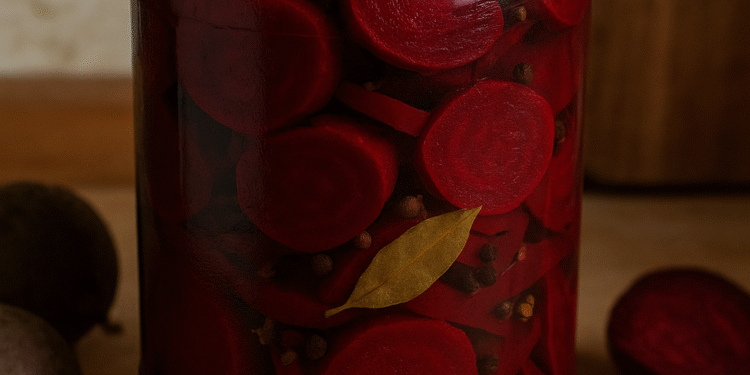 Marinuoti burokėliai žiemai su actu – klasikinis rudens gardumynas stiklainyje