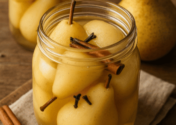 Marinuotos kriaušės žiemai – netikėtas desertas