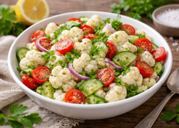 Geriausios gaivios salotos su žiediniu kopūstu