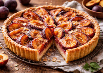 Prancūziškas slyvų pyragas – ypatingam stalui