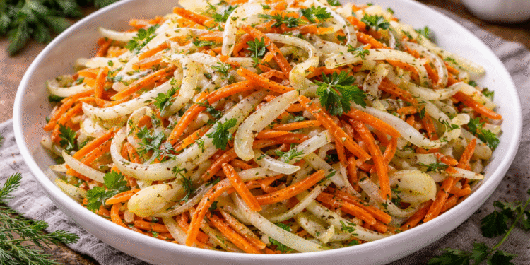 Pankolio salotos su morkomis: gaivus ir traškus receptas