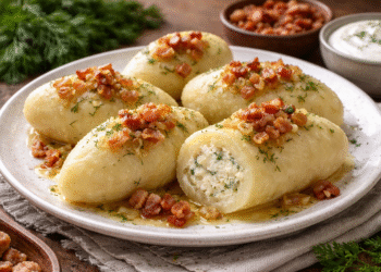 Virtų bulvių cepelinai su varške – gardus derinys lietuviškai virtuvei