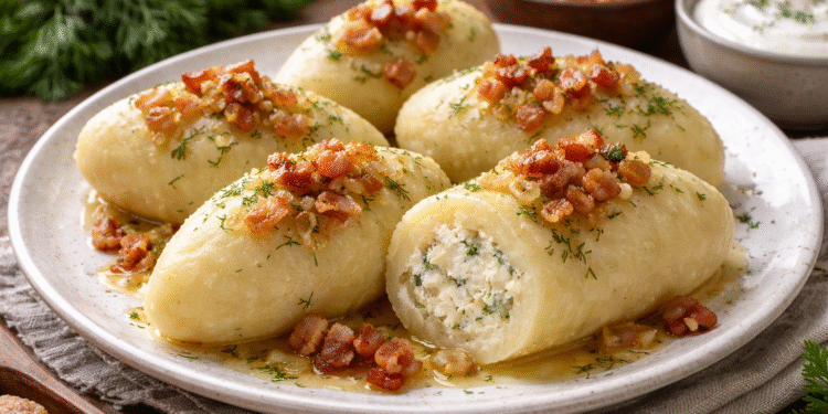 Virtų bulvių cepelinai su varške – gardus derinys lietuviškai virtuvei