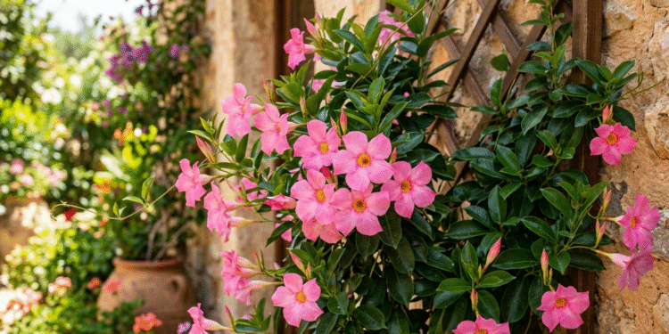 Mandevila priežiūra: laistymas, tręšimas ir tinkama vieta augalui