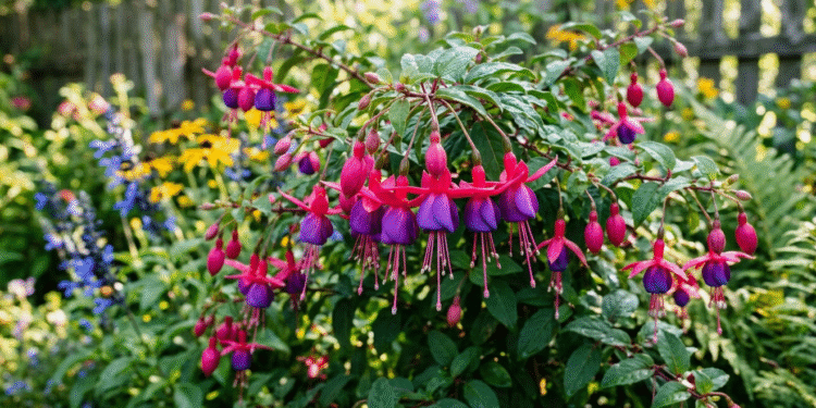 Lauko gėlė fuksija: kaip auginti ir prižiūrėti fuksiją lauke