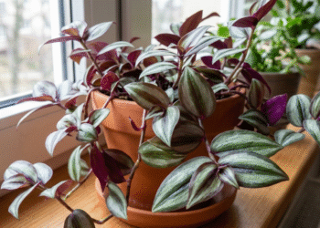 Tradeskantė: kambarinė, dvispalvė tradeskantė ir jų priežiūra