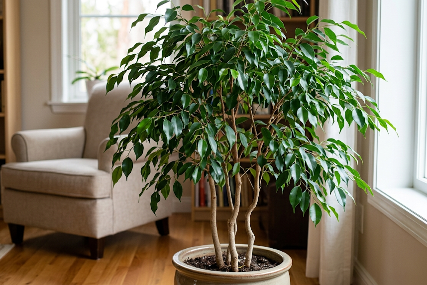 Svyruoklinis fikusas: auginimas, priežiūra ir dažniausios klaidos