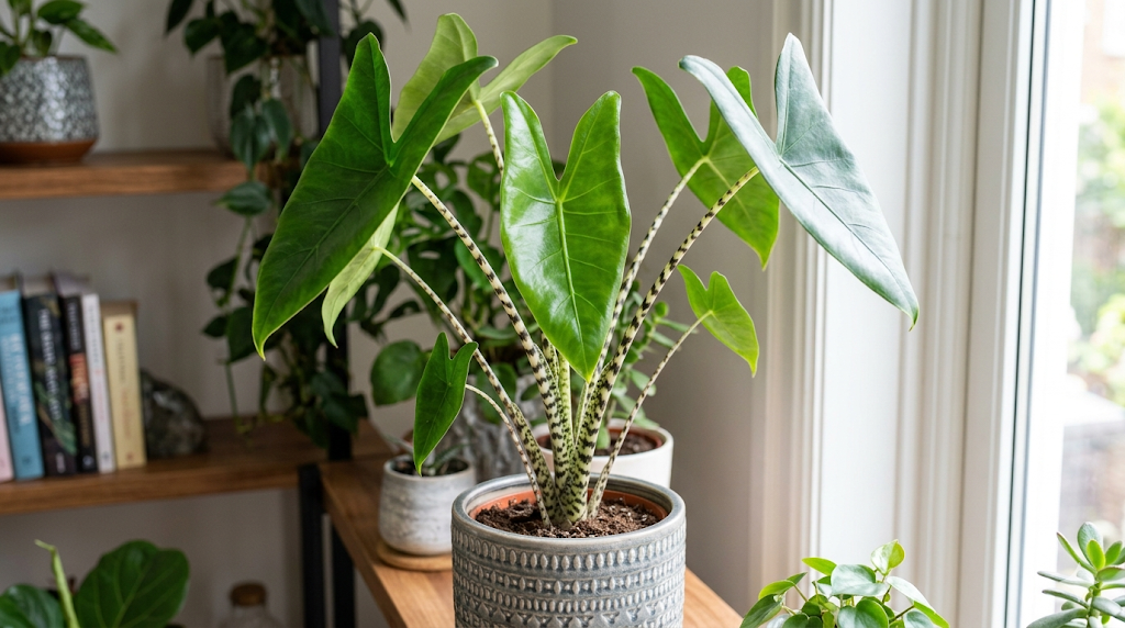 Alokazija Zebrina ir Polly