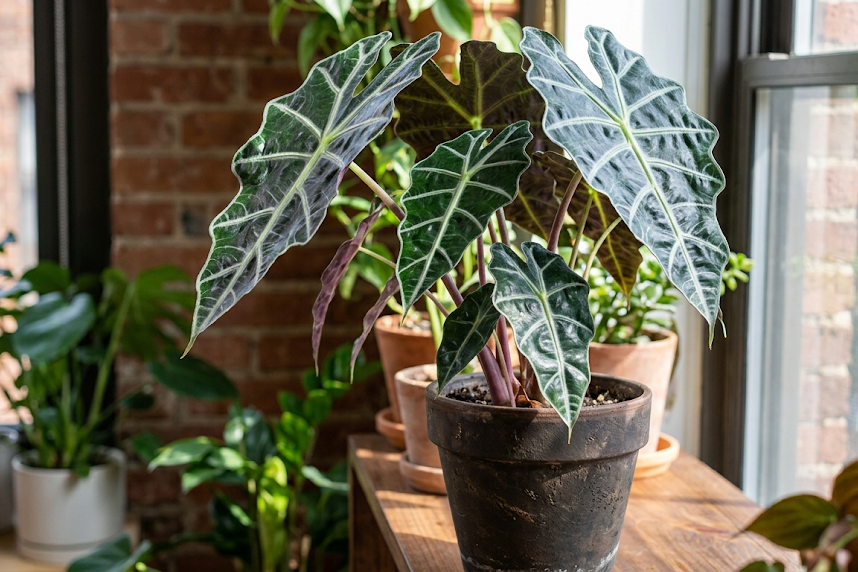 Alokazija Zebrina ir Polly