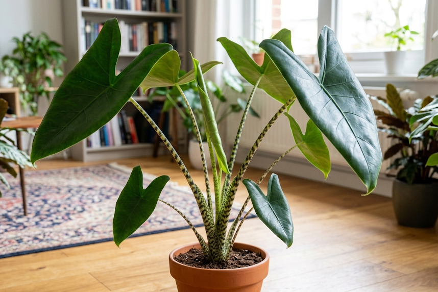 Alokazija Zebrina ir Polly