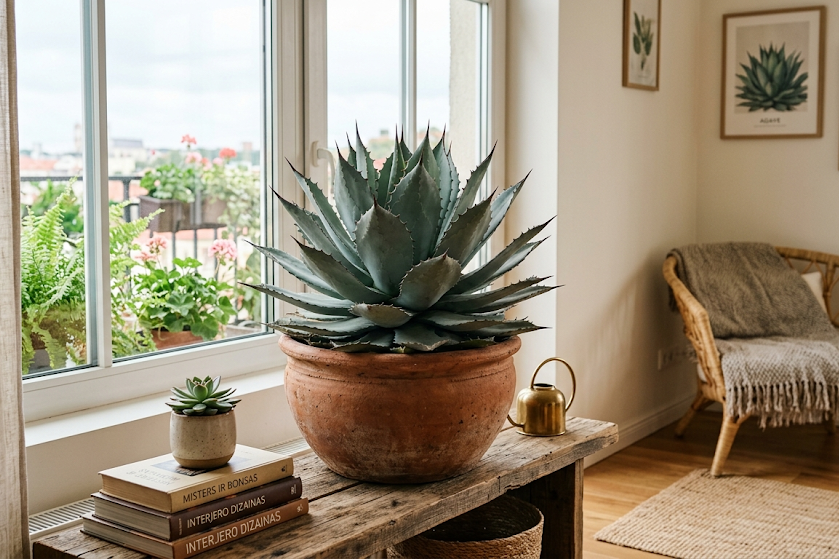 Kambarinė agava: priežiūra, auginimas ir svarbiausi patarimai namuose