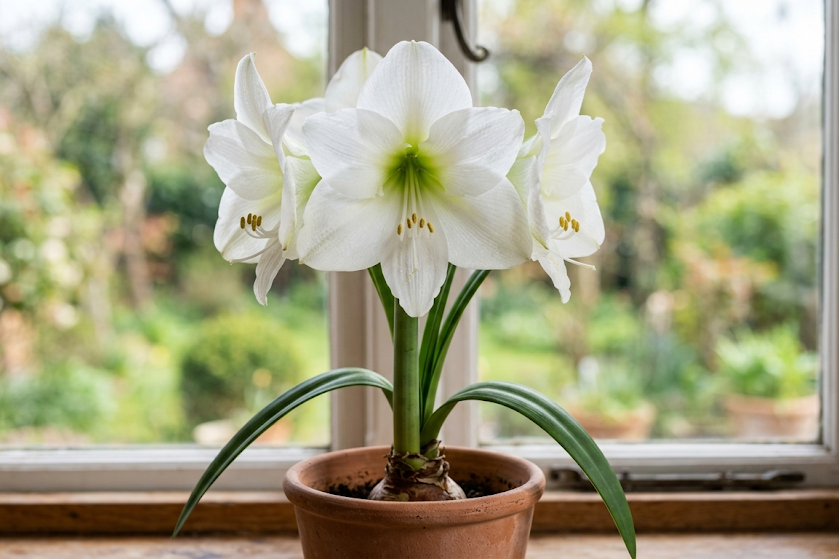 Baltas ar pilnaviduris amarilis – kaip išsirinkti įspūdingiausią amarilio gėlę namams?