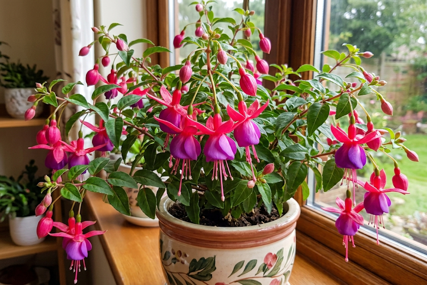 Kambarinė fuksija: auginimas ir priežiūra