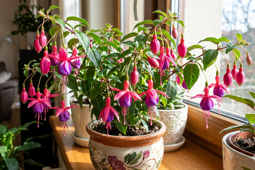 Kambarinė fuksija: auginimas ir priežiūra