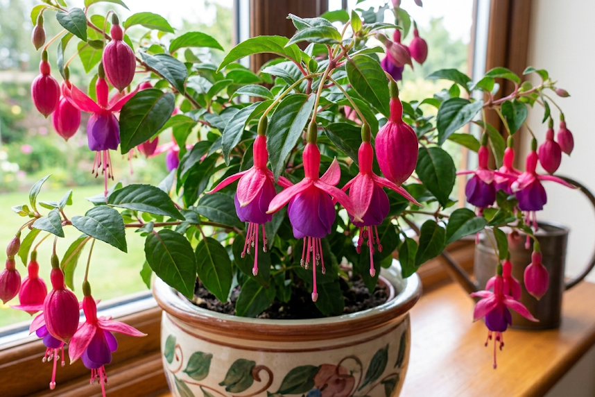 Kambarinė fuksija: auginimas ir priežiūra