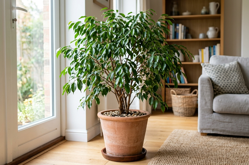 Kaip prižiūrėti smulkialapį fikusą, kad jis augtų tankus ir sveikas