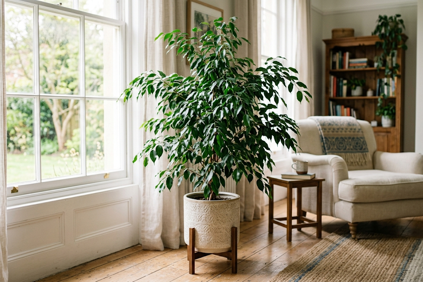 Kaip prižiūrėti smulkialapį fikusą, kad jis augtų tankus ir sveikas