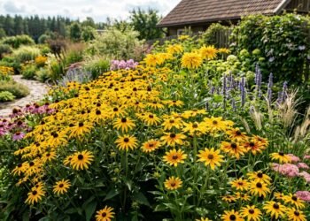Rudbekija – rūšys, veislės ir daugiametės gėlės
