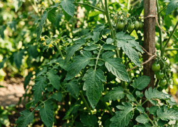 Ką išduoda dėmės ant pomidorų lapų?
