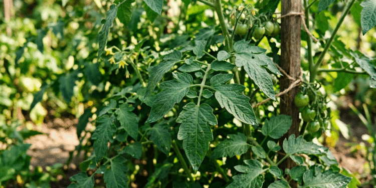 Ką išduoda dėmės ant pomidorų lapų?